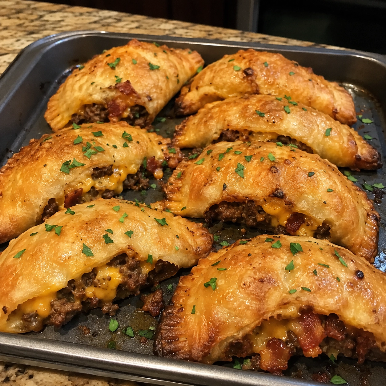 Crispy High-Protein Bacon Cheeseburger Empanadas 4 Servings Ultimate Delicious
