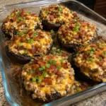 Crispy High-Protein Bacon Cheeseburger Stuffed Mushrooms 30 Minutes Ultimate Delicious