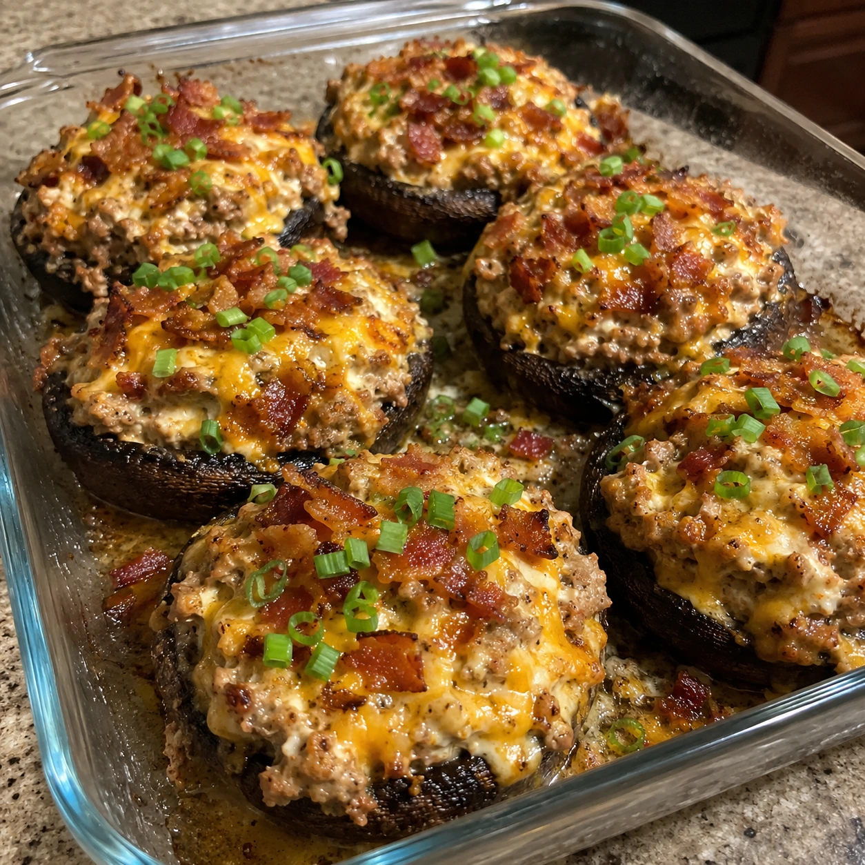 Crispy High-Protein Bacon Cheeseburger Stuffed Mushrooms 30 Minutes Ultimate Delicious