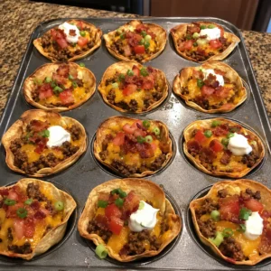 Crispy High-Protein Bacon Cheeseburger Taco Cups 30 Minutes Awesome Delicious