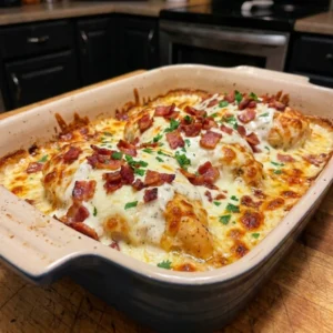 Bacon Ranch Mozzarella Chicken 4 Ingredients Easy Delicious