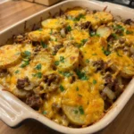 Cheesy Ground Beef & Potato Bake 4 Servings Perfect Delicious