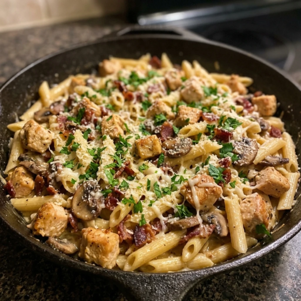 Chicken Bacon Mushroom Pasta 4 Servings Ultimate Delicious
