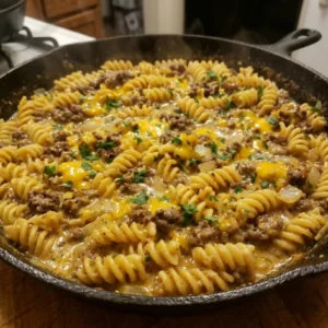 Creamy Cheeseburger Pasta Skillet 30 Minutes Easy Delicious