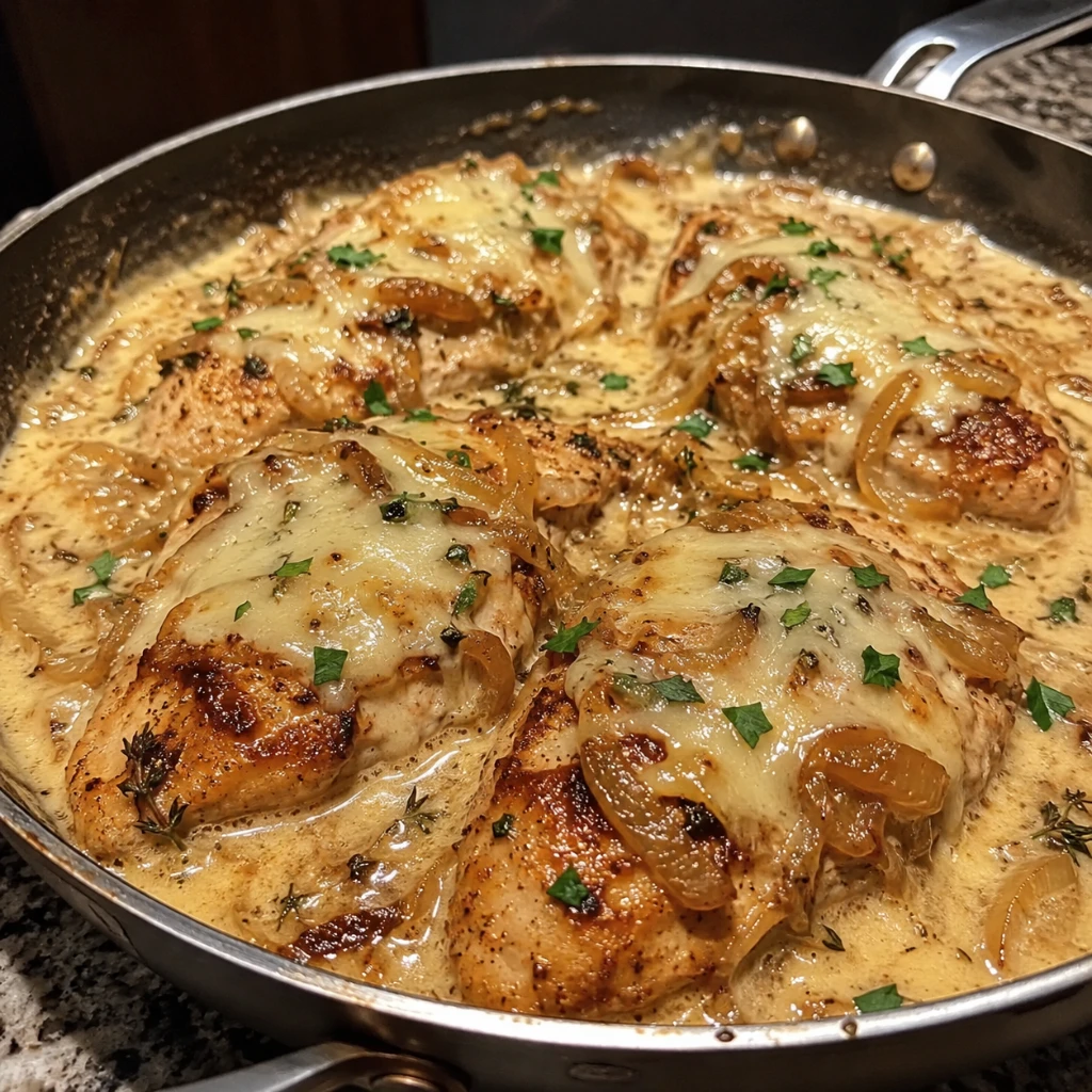 Creamy French Onion Chicken Skillet 30 Minutes Ultimate Delicious