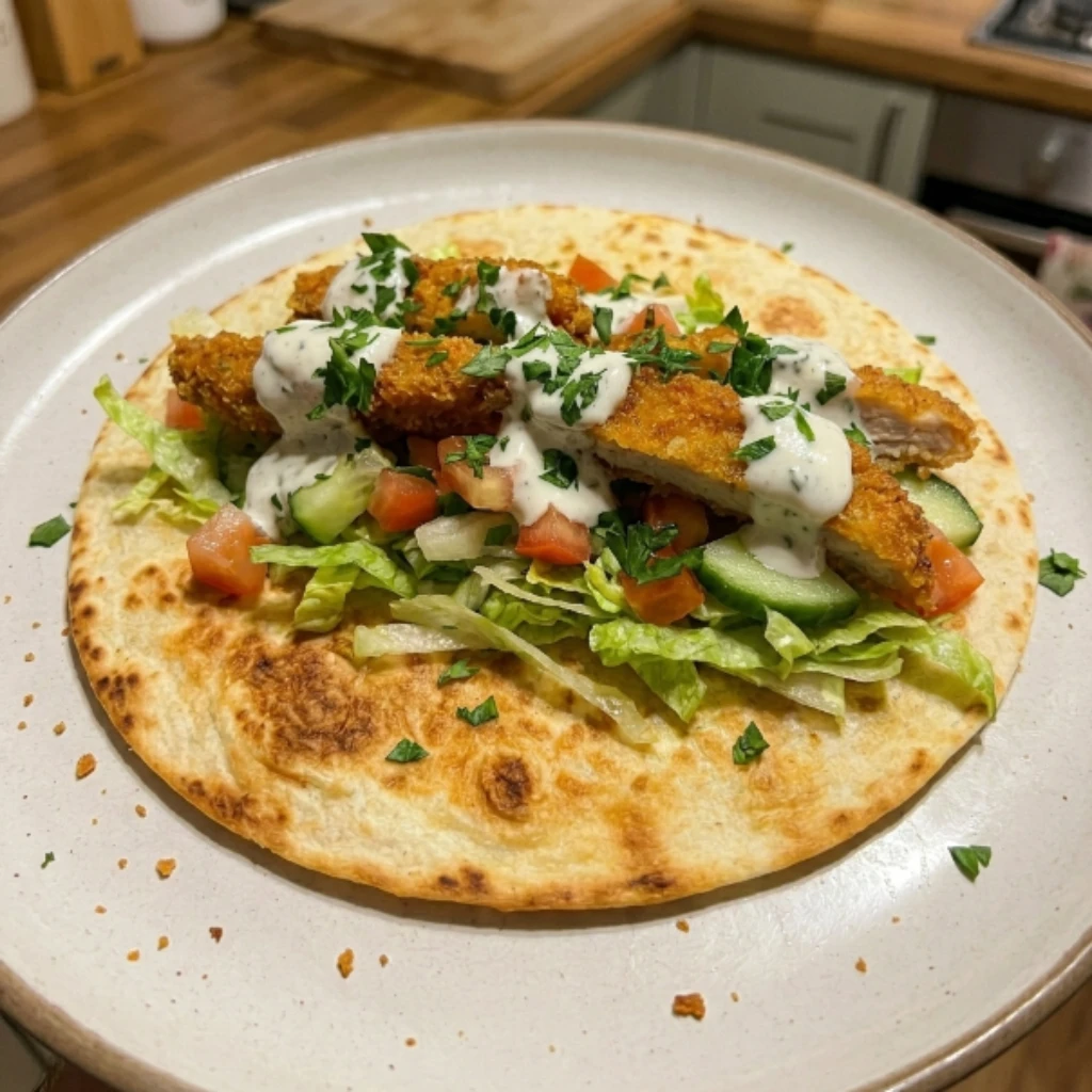 Crispy Chicken Shish Wrap 4 Servings Easy Delicious