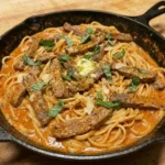 Garlic Butter Beef Linguine 30 Minutes Ultimate Delicious