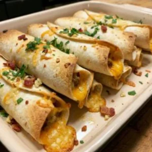 Garlic Parmesan Bacon Cheeseburger Protein Taquitos 30 Minutes Ultimate Delicious
