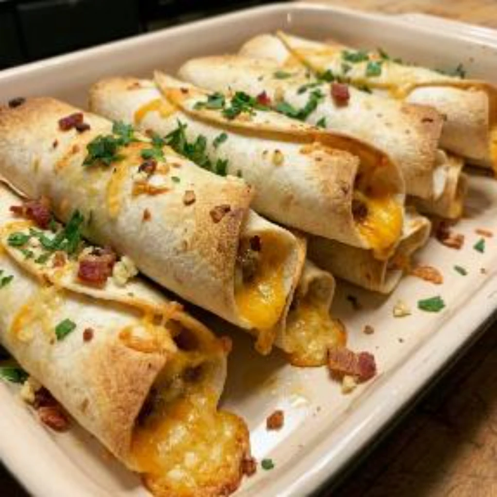Garlic Parmesan Bacon Cheeseburger Protein Taquitos 30 Minutes Ultimate Delicious