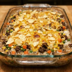 Ground Beef & Mixed Vegetable Casserole 30 Minutes Easy Delicious