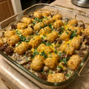 Hamburger Tater Tot Casserole 30 Minutes Ultimate Delicious