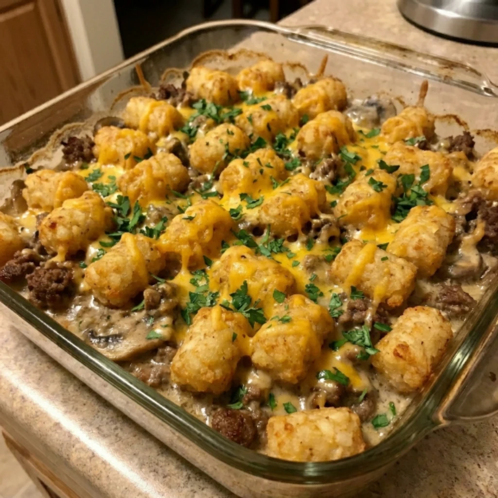 Hamburger Tater Tot Casserole 30 Minutes Ultimate Delicious