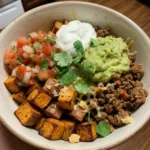 High-Protein Sweet Potato Taco Bowl 4 Servings Awesome Delicious