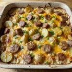 Loaded Cheddar Sausage & Ranch Potato Bake 30 Minutes Easy Delicious