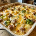 Loaded Cheesy Sausage, Potato & Broccoli Casserole 30 Minutes Ultimate Delicious