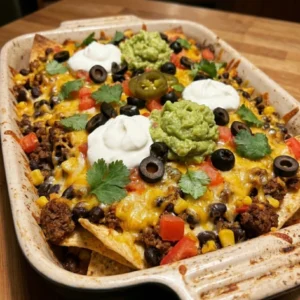 Loaded Taco Nacho Casserole 5 Steps Ultimate Delicious