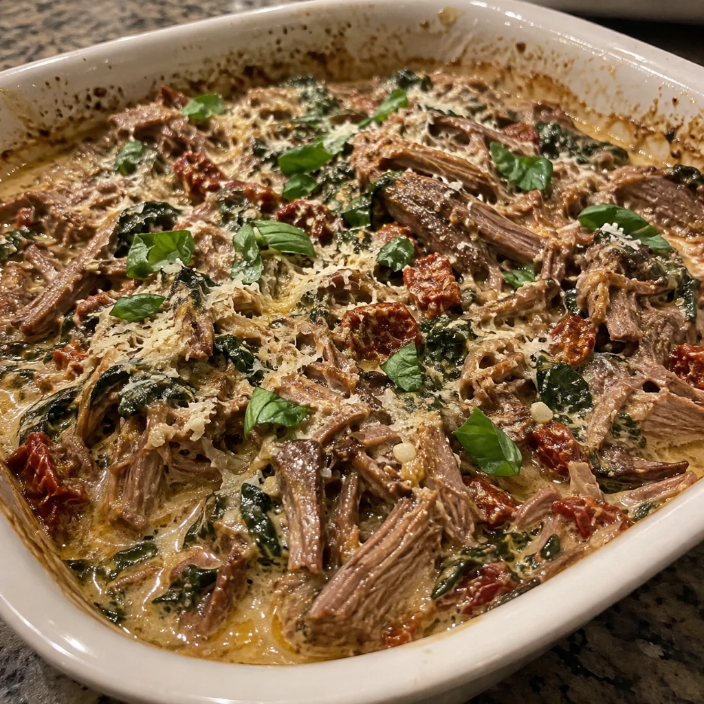 Slow Cooker Tuscan Garlic Butter Beef Roast 8 Hours Perfect Delicious