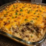 Southern Hamburger Onion Gravy Casserole 30 Minutes Easy Delicious