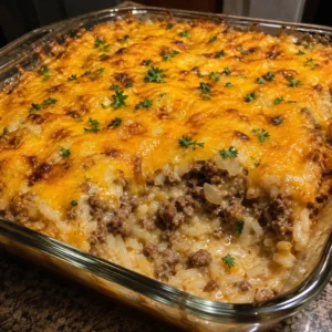Southern Hamburger Onion Gravy Casserole 30 Minutes Easy Delicious