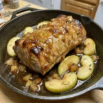 Sticky Apple Glazed Roast Pork 30 Minutes Perfect Delicious