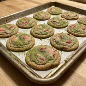 Strawberry Matcha Cookies 12 Minutes Ultimate Delicious