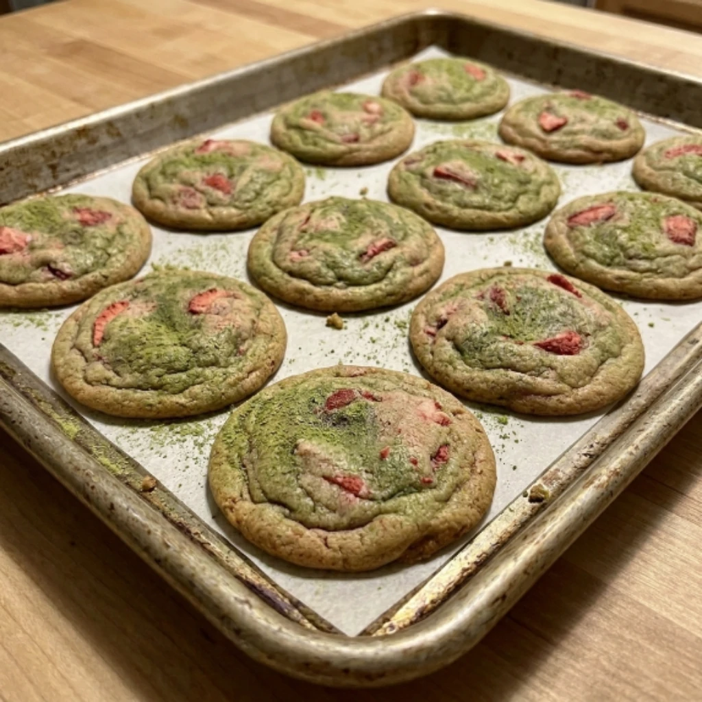 Strawberry Matcha Cookies 12 Minutes Ultimate Delicious