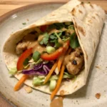 Thai Chicken Wrap with Crunchy Asian Slaw: 30 Minutes Easy Delicious
