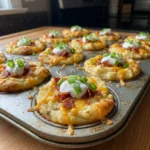 Loaded Bacon Cheddar Mashed Potato Muffin Cups 20 Minutes Ultimate Delicious