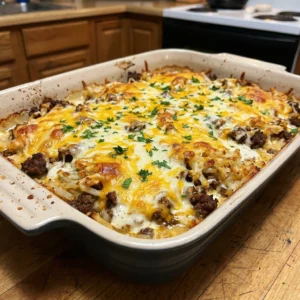 Loaded Garlic Ranch Beef & Crispy Potato Casserole 30 Minutes Ultimate Delicious