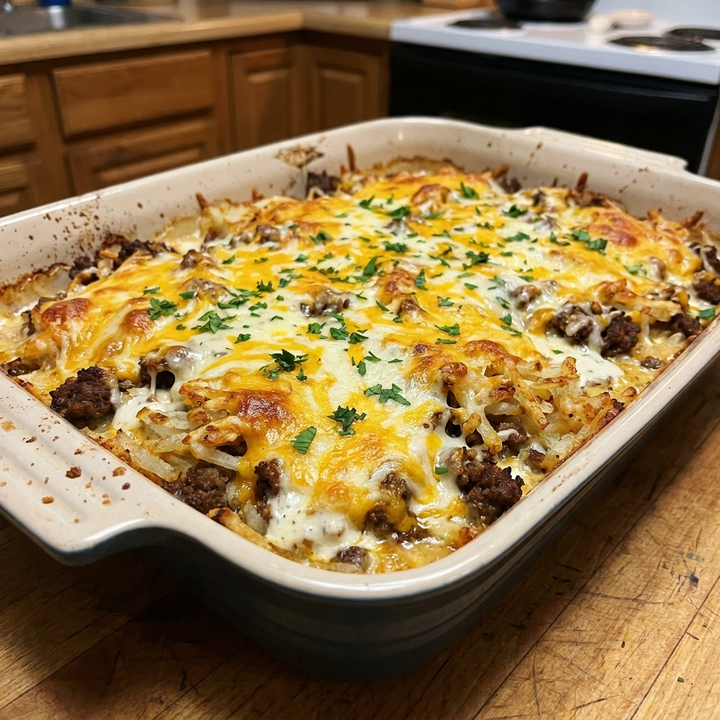 Loaded Garlic Ranch Beef & Crispy Potato Casserole 30 Minutes Ultimate Delicious
